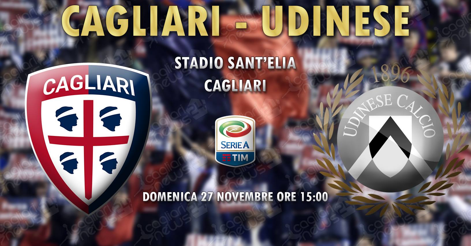 diretta live Cagliari-Udinese risultato formazioni 2016/2017