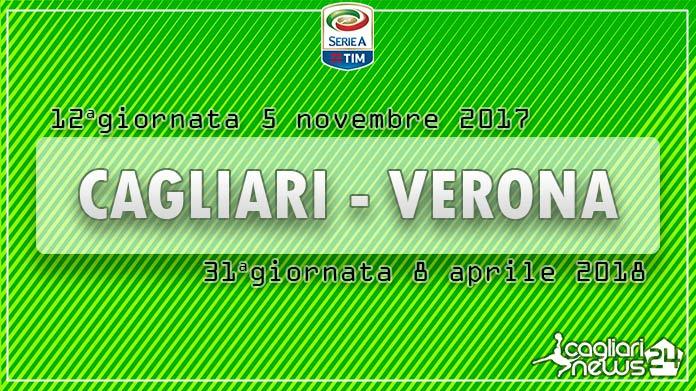 calendario serie a dodicesima giornata cagliari verona