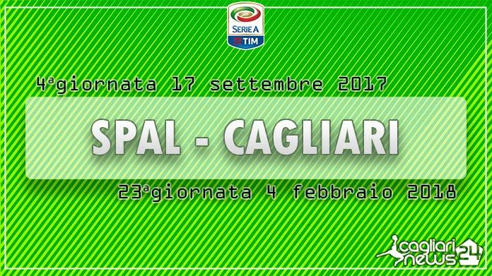 calendario serie a quarta giornata spal cagliari
