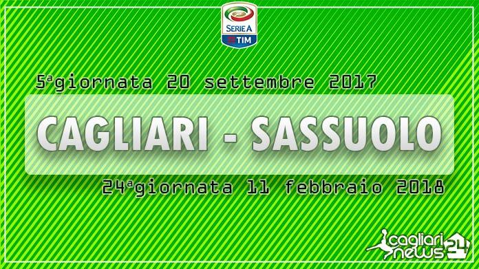 calendario serie a quinta giornata cagliari sassuolo