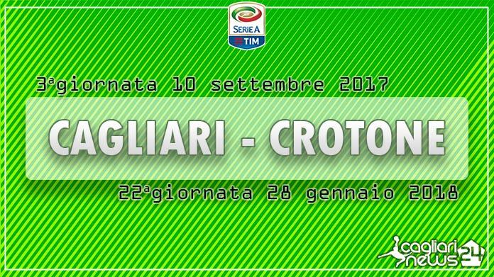 calendario serie a terza giornata cagliari crotone