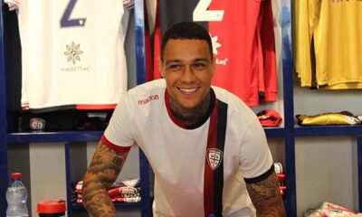 van der wiel presentazione cagliari 28 agosto 2017