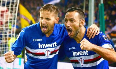 ramirez quagliarella esultanza sampdoria novembre 2017