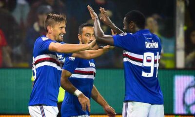 sampdoria esultanza ottobre 2017
