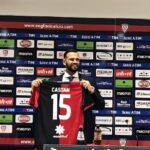 castan presentazione cagliari maglia 15