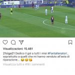 borriello cigarini fuoco dentro commento instagram
