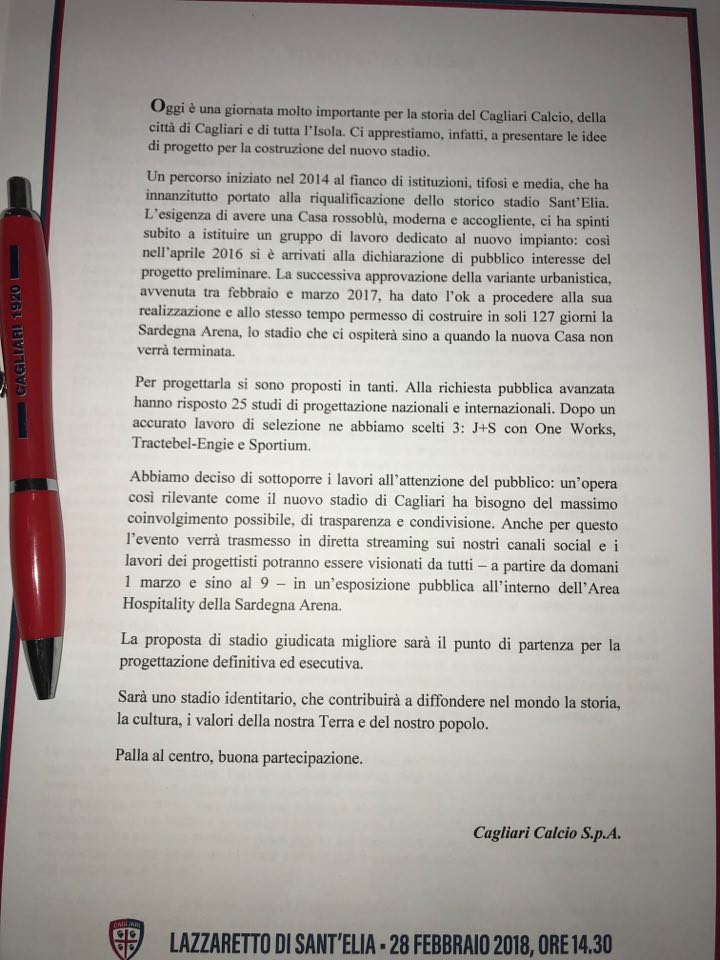 presentazione studi progettazione nuovo stadio cagliari 1