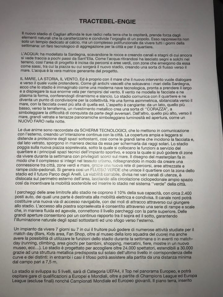 presentazione studi progettazione nuovo stadio cagliari 2