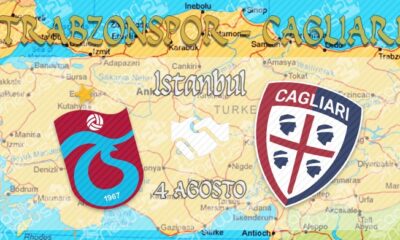trabzonspor cagliari amichevole agosto 2018