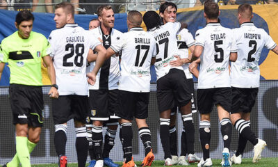 esultanza parma cagliari settembre 2018