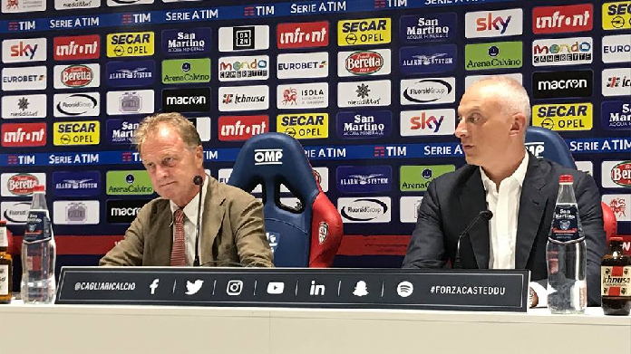 paolo giulini mario passetti conferenza presentazione sardegna arena formaggini cagliari