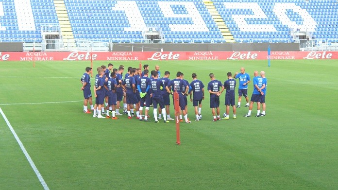 sardegna arena allenamento u21 cerchio centrocampo