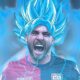 Leonardo Pavoletti Cagliari super saiyan blu