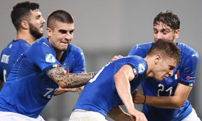 esultanza gol Barella Italia Belgio U21