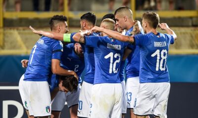 esultanza italia u21 barella