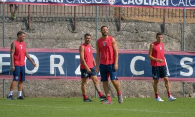 Cacciatore Pavoletti Cigarini Mattiello Cagliari allenamento Aritzo 2019