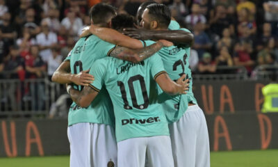 Cagliari vs Inter esultanza Inter