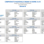calendario U16 Cagliari 2019 2020jpg
