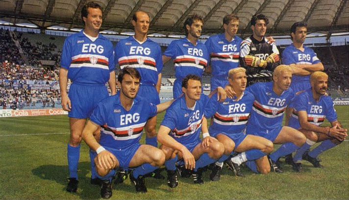 Sampdoria 90 91 campione dItalia