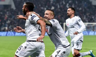 esultanza Ragatzu Nainggolan Sassuolo Cagliari