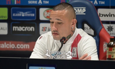 Nainggolan sala stampa Cagliari-Roma