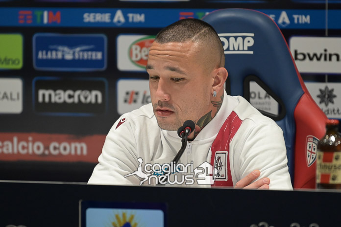 Nainggolan sala stampa Cagliari-Roma