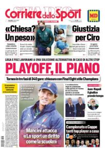 Le prime pagine dei quotidiani sportivi italiani di oggi 34 corriere