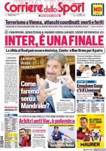 corriere dello sport 2020 11 03 5fa09c3cd34f7