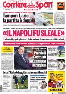 Le prime pagine dei quotidiani sportivi italiani 34 corriere dello sport 2020 11 11 5fab3576214aa