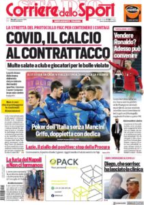 Le prime pagine dei quotidiani sportivi italiani 34 corriere dello sport 2020 11 12 5fac7c6c57d08