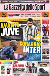 Le prime pagine dei quotidiani sportivi italiani 33 la gazzetta dello sport 2020 11 25 5fbd9d03bdc7a