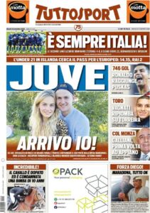 Le prime pagine dei quotidiani sportivi italiani 35 tuttosport 2020 11 12 5fac70ebe6966