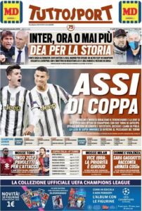 Le prime pagine dei quotidiani sportivi italiani 35 tuttosport 2020 11 25 5fbd961b1bff4