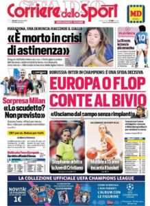 corriere dello sport 2020 12 01 5fc58b1716930