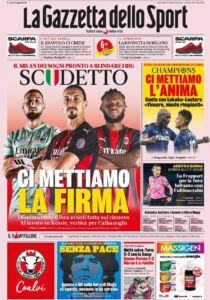 la gazzetta dello sport 2020 12 01 5fc58aa331e13