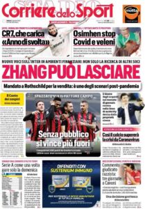 Le prime pagine dei quotidiani sportivi italiani 34 corriere dello sport 2021 01 02 5fefaf1614606