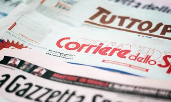 Prime pagine giornali