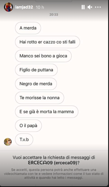 Insulti razzisti a Duncan sui social: la risposta del centrocampista - FOTO 31 Schermata 2021 04 26 alle 08.08.39