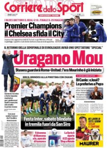 Le Prime Pagine dei Quotidiani Sportivi di oggi – 6 maggio 34 corriere dello sport 2021 05 06 6093194eca8f1
