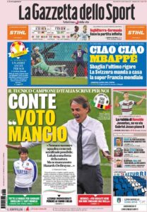 Le Prime Pagine dei Quotidiani Sportivi di oggi - 29 giugno 34 la gazzetta dello sport 2021 06 29 60da5484dd172