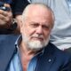 Il presidente del Napoli, Aurelio De Lautentiis