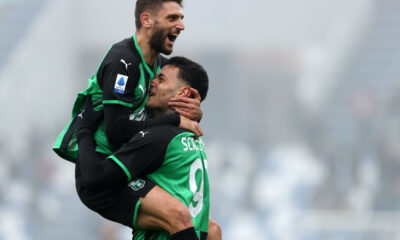 esultanza sassuolo berardi scamacca