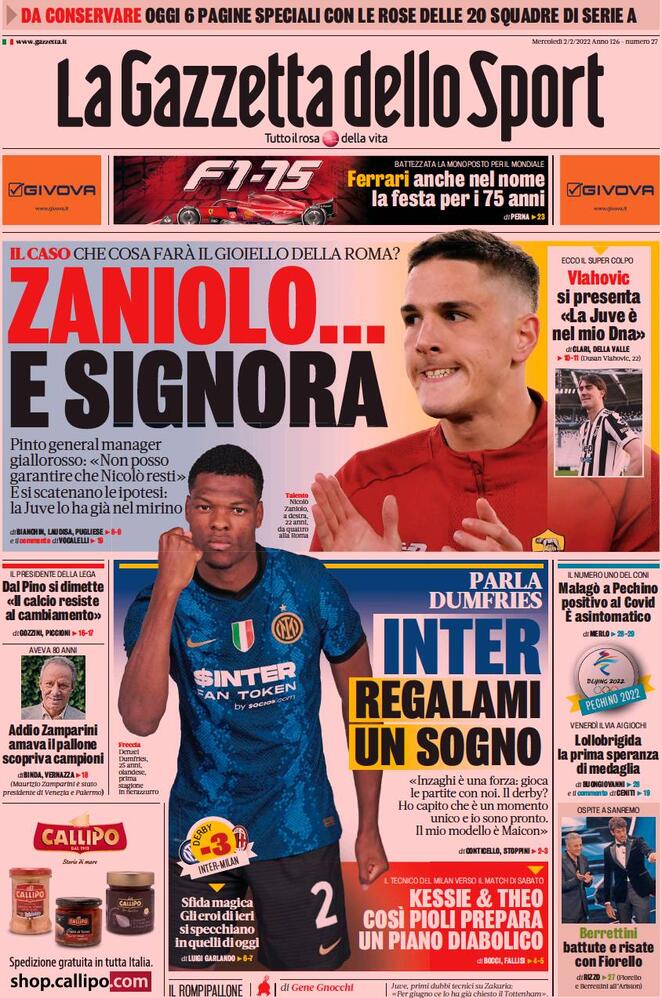 la gazzetta dello sport 064210580