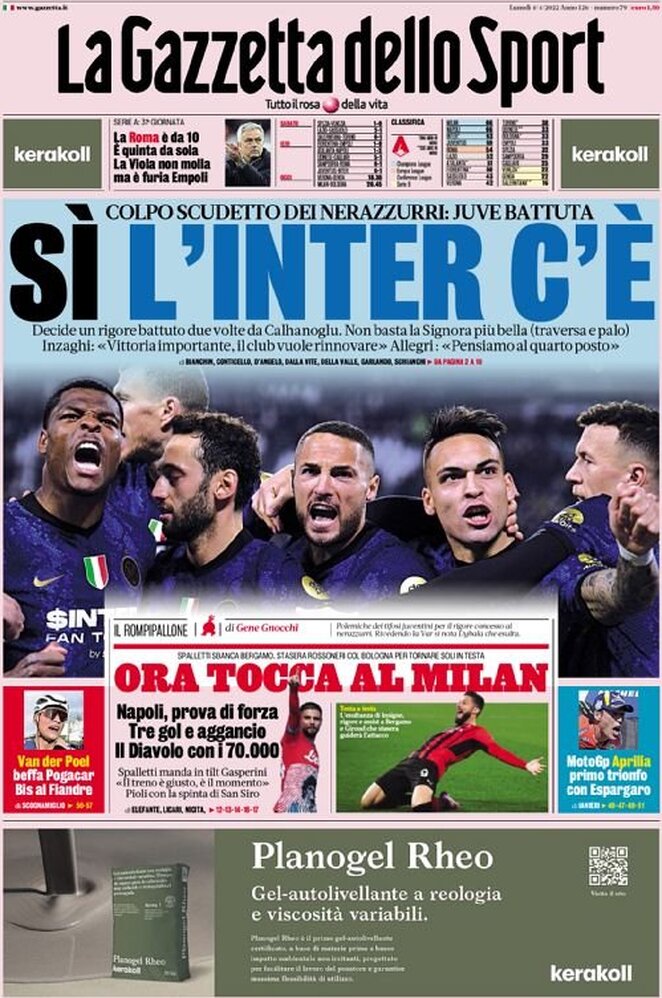 la gazzetta dello sport 010319951