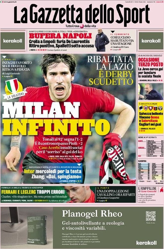 la gazzetta dello sport 011205979