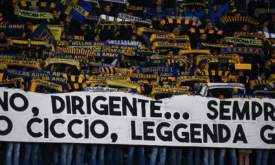 tifosi verona striscione mascetti