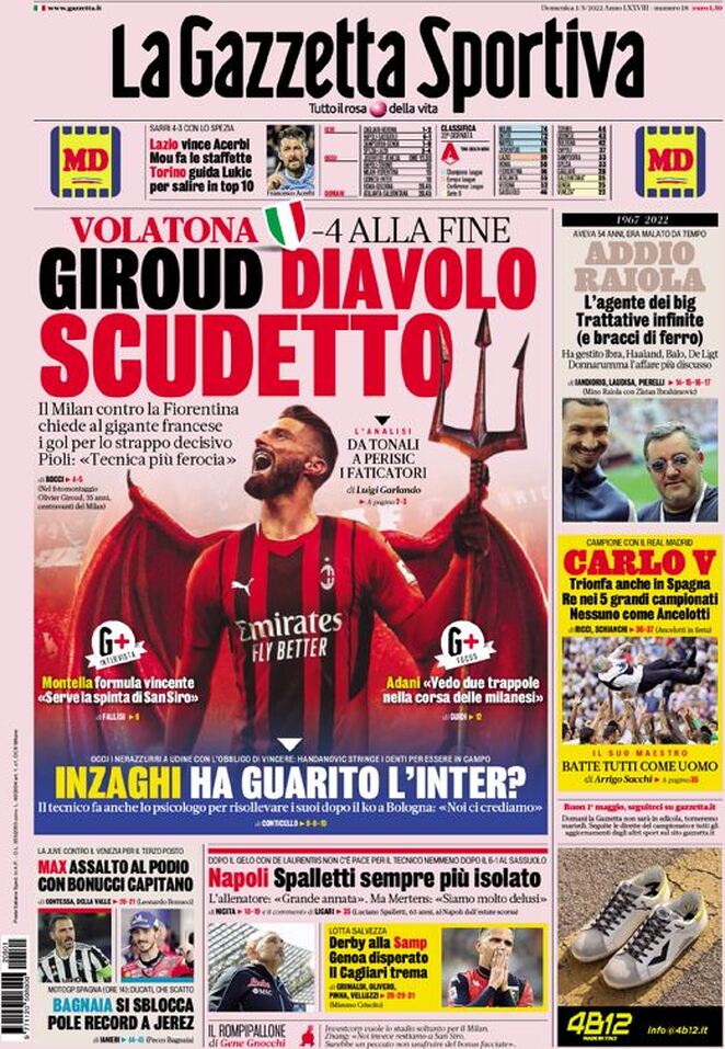 la gazzetta dello sport 005303400