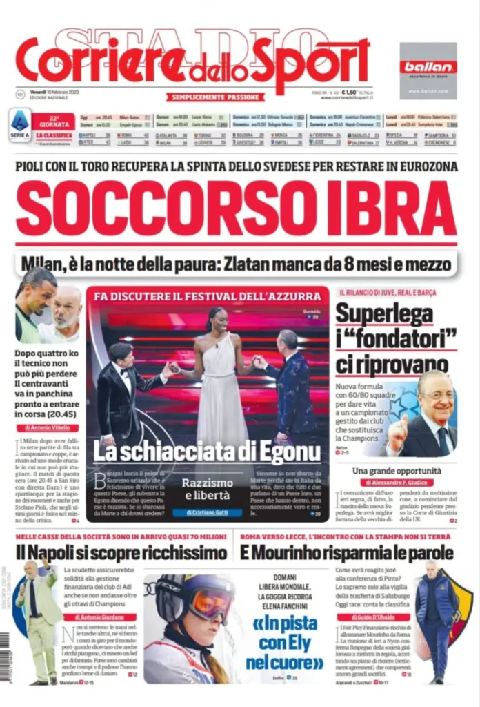 Le prime pagine dei principali quotidiani sportivi – 10 febbraio 27 WhatsApp Image 2023 02 10 at 00.39.27 768x1130 1