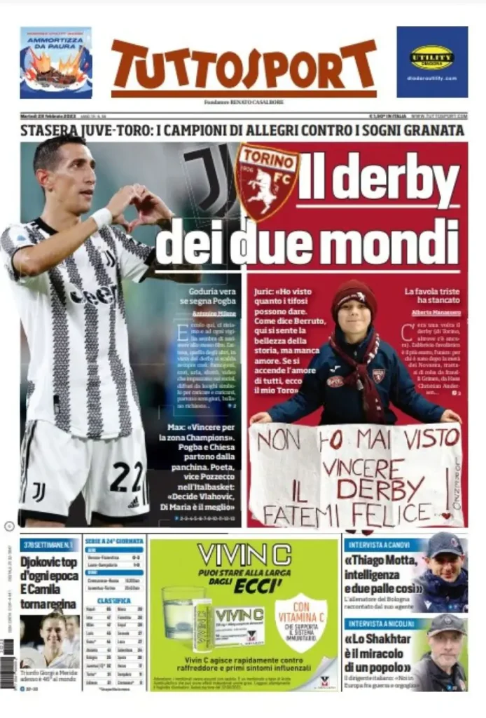 Le prime pagine dei principali quotidiani sportivi – 28 febbraio 29 WhatsApp Image 2023 02 28 at 00.45.39 768x1133 1