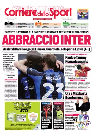 Rassegna stampa: prime pagine quotidiani sportivi – 23 febbraio 2023 28 corriere dello sport 074216777
